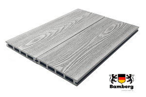 Террасная доска ДПК Бамберг пустотелая, 3D Натур, Барнвуд, 140х22 мм— Black Deck